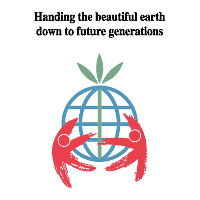 Handing the beautiful earth